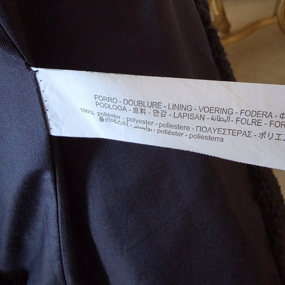 Zara Navy color Teddy Coat-   Oversized - Picture 9 of 9